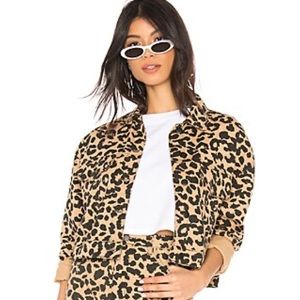 Leopard Jean Jacket